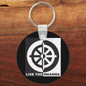 Leben Sie das Dharma Schlüsselanhänger (Vorderseite)