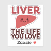 Leben Sie das Leben Sie Liebe - Niedliches Leben m Aufkleber (Blatt)