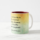 Leben Sie das Leben - Tasse des Kaffees (VorderseiteRechts)