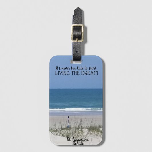 Leben Sie den Traum Gepäckanhänger (Vorderseite Vertikal)