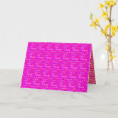 Leben Sie den Traumtext alles pink und lemon Karte (Gelbe Blume)