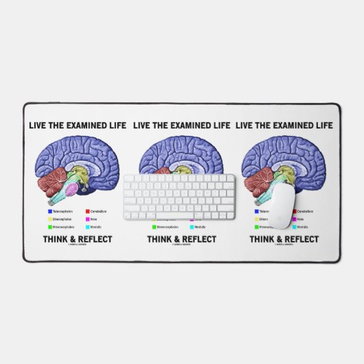 Leben Sie die geprüfte lebenslange Denkweise und r Schreibtischunterlage (Tastatur & Maus)