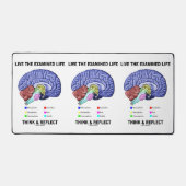 Leben Sie die geprüfte lebenslange Denkweise und r Schreibtischunterlage (Vorderseite)