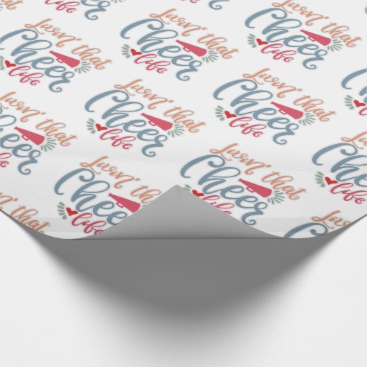 Leben Sie dieses glückliche Leben. Führende Design Geschenkpapier (Ecke)