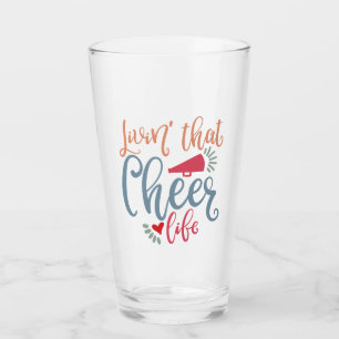 Leben Sie dieses glückliche Leben. Schönes Chefd Glas