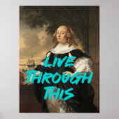 Leben Sie durch diese Mauermauer aus der Renaissan Poster (Vorne)