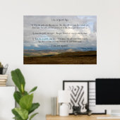 Leben Sie ein gutes Leben - Marcus Aurelius Poster (Heimbüro)