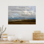 Leben Sie ein gutes Leben - Marcus Aurelius Poster (Küche)