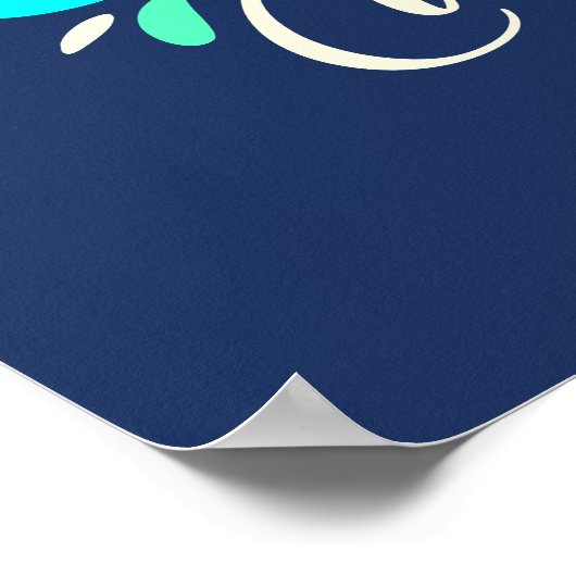 Leben Sie ein Leben voller Liebe Poster (Ecke)