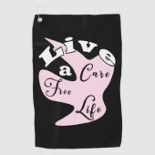 Leben Sie ein Pflegehandtuch für das Leben Golfhandtuch (Vorderseite)