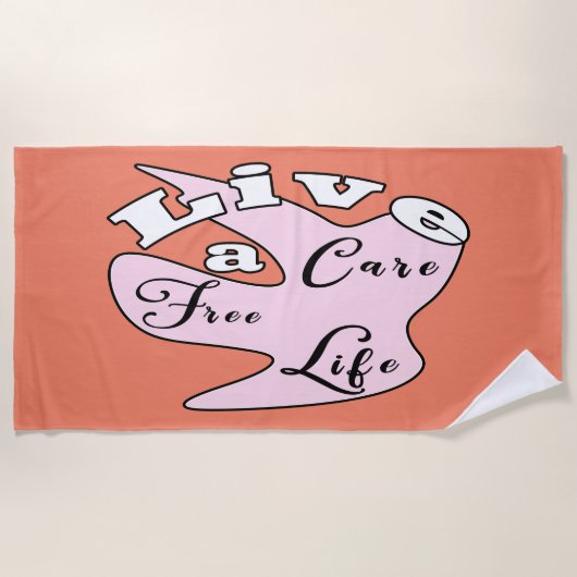 Leben Sie ein sorgloses Badetuch (Vorderseite)