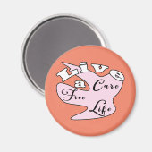 Leben Sie einen pflegelfreien Rettungsmagnet Magnet (Vorderseite/Rückseite)