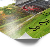 Leben Sie einfach alte Mühle Fotodruck (Ecke)