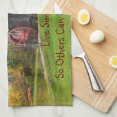 Leben Sie einfach alte Mühle Geschirrtuch (Viertel Falte)