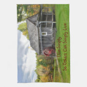 Leben Sie einfach alte Mühle Geschirrtuch (Vertikal)