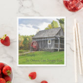 Leben Sie einfach alte Mühle Serviette (Beispiel)