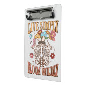 Leben Sie einfach, Bloom Willy Mini Klemmbrett (Gewinkelt2)