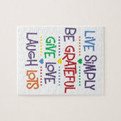 Leben Sie einfach Puzzle (Horizontal)