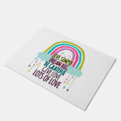 Leben Sie einfach träumen Big Be Dankbarkeit geben Fußmatte (Schrägansicht)