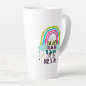 Leben Sie einfach träumen Big Be Dankbarkeit geben Milchtasse (Rechte Ecke)