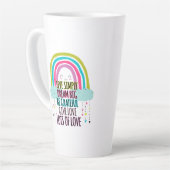 Leben Sie einfach träumen Big Be Dankbarkeit geben Milchtasse (Linke Ecke)