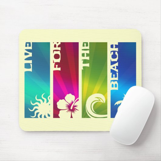 Leben Sie für den Strand Mousepad (Mit Mouse)