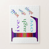 Leben Sie gut, lachen Sie oft, Liebe immer von STa Puzzle (Vertikal)