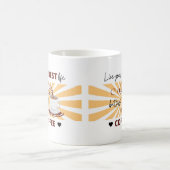Leben Sie Ihr bestes Leben | Aber der erste Kaffee Kaffeetasse (Mittel)