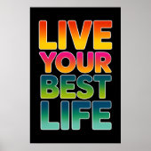 Leben Sie Ihr bestes Leben Poster (Vorne)