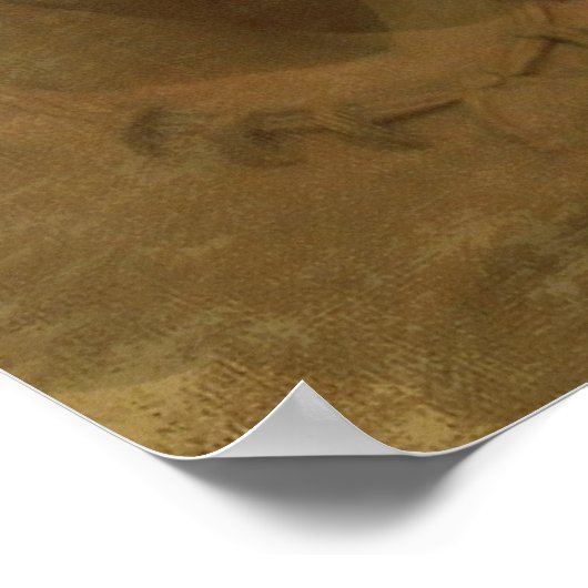 "Leben Sie Ihr Leben" auf alten Pergament, Chief T Poster (Ecke)