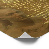 "Leben Sie Ihr Leben" auf alten Pergament, Chief T Poster (Ecke)