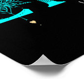 Leben Sie Ihr Leben Fische Sterne Lotus Mond Poster (Ecke)