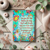 Leben Sie Ihr Leben Inspiration Zitat Inspiritivit Karte