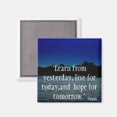 Leben Sie Ihr Leben Magnet (Vorderseite/Rückseite)