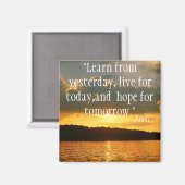 Leben Sie Ihr Leben Magnet (Vorderseite/Rückseite)