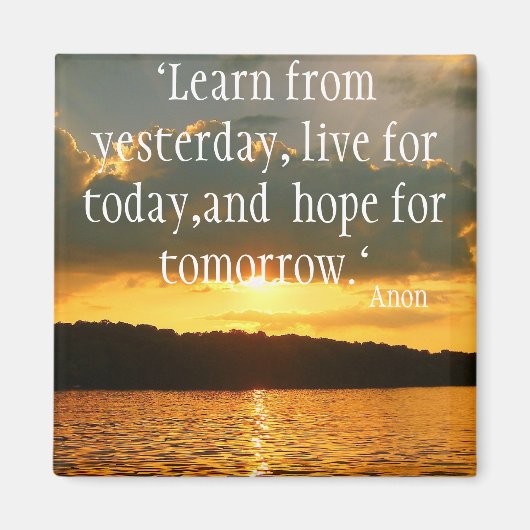 Leben Sie Ihr Leben Magnet (Vorne)