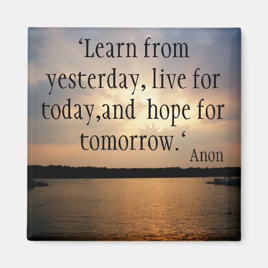 Leben Sie Ihr Leben Magnet (Vorne)