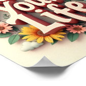 Leben Sie Ihr Leben Poster (Ecke)