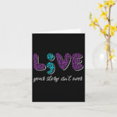 Leben Sie Ihre Geschichte ist nicht vorbei - Suizi Karte (Gelbe Blume)