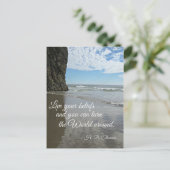 Leben Sie Ihre Überzeugungen und Sie können die We Postkarte (Stehend Vorderseite)