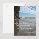 Leben Sie Ihre Überzeugungen und Sie können die We Postkarte (Vorne/Hinten)