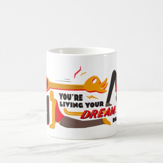 Leben Sie Ihren Traum Max-Tasse Kaffeetasse (Mittel)