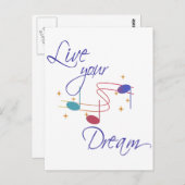 Leben Sie Ihren Traum Postkarte (Vorne/Hinten)