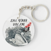 Leben Sie Ihren Traum Schlüsselanhänger (Rückseite)