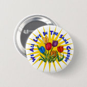 Leben Sie im Friedensgarten Button (Vorne & Hinten)