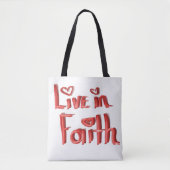 LEBEN SIE IM GLAUBEN DER TOTE BAG. TASCHE (Vorderseite)