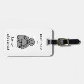 Leben Sie im Moment Gepäckanhänger (Vorderseite horizontal)