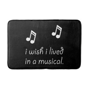 Leben Sie im Musical Badematte