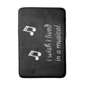 Leben Sie im Musical Badematte (Vorderseite Vertikal)