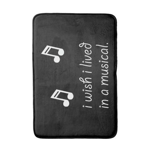 Leben Sie im Musical Badematte (Vorderseite Vertikal)